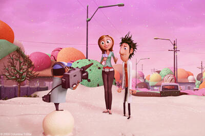Cloudy With A Chance Of Meatballs 3 D Fandango Main characters the main protagonist. cloudy with a chance of meatballs 3 d