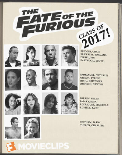 'Fate of the Furious' Yearbook: What if the Cast Went to High School Together?