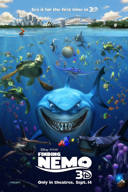 MINT Finding Nemo Disney Movie Cartoon View-Master 3 Reels Pack 3d