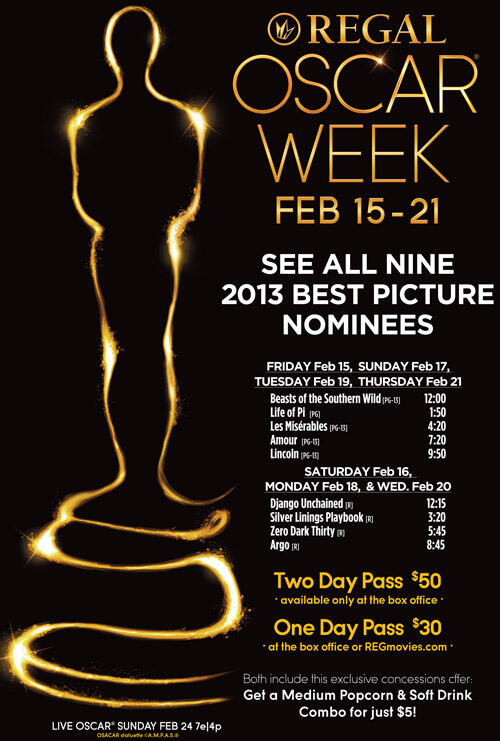 Regal Oscar Movie Week Fandango