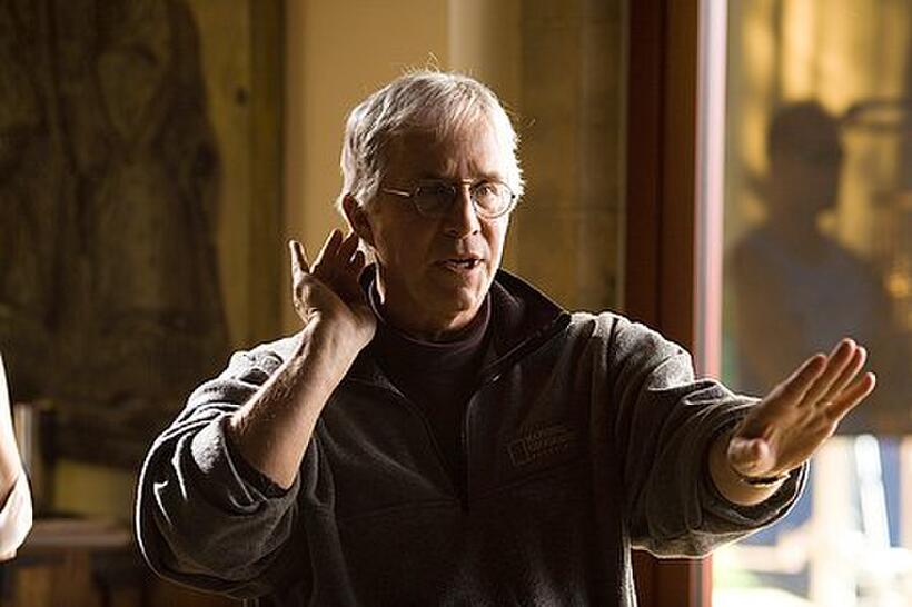 Director Gregory Hoblit on the set of "Fracture."
