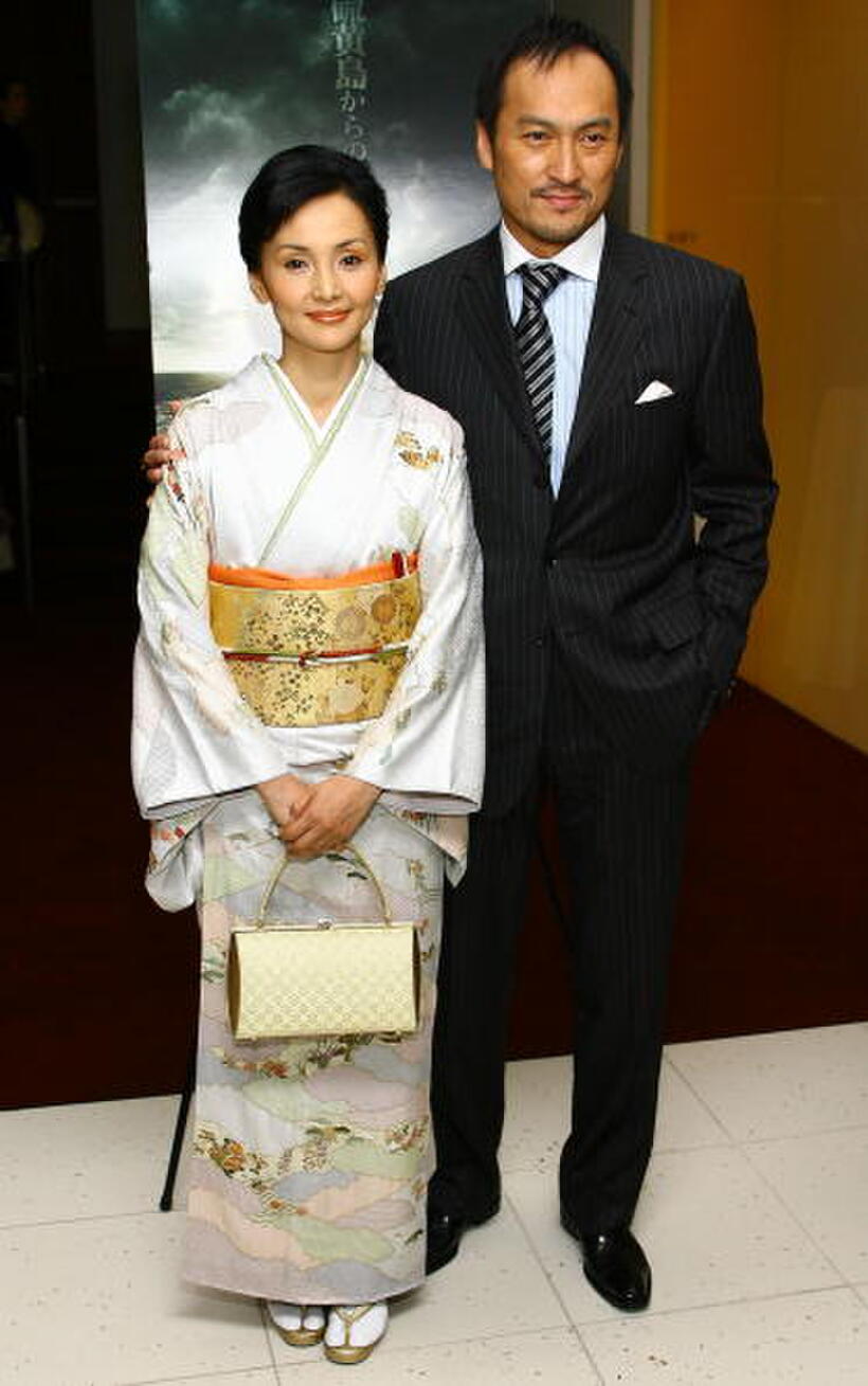 Actors Kaho Minami and Ken Wantanabe at the New York premiere of "Letters From Iwo Jima" 