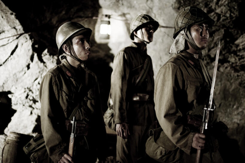 Kazunari Ninomiya, Ryo Kase and Akira Kaneda in "Letters from Iwo Jima."