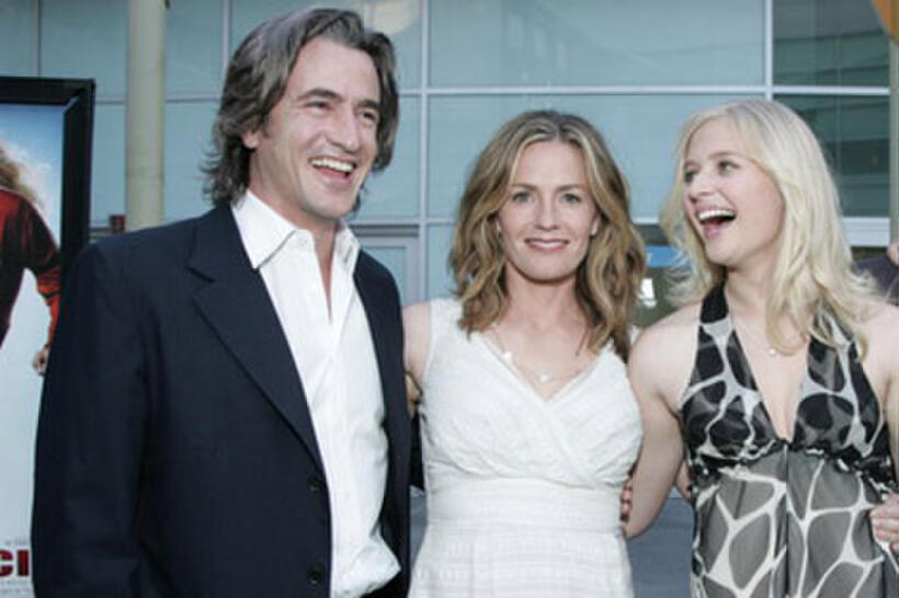 Actor Dermot Mulroney, actress/procucer Elizabeth Shue and actress Carly Schroeder at the L.A. premiere of "Gracie."