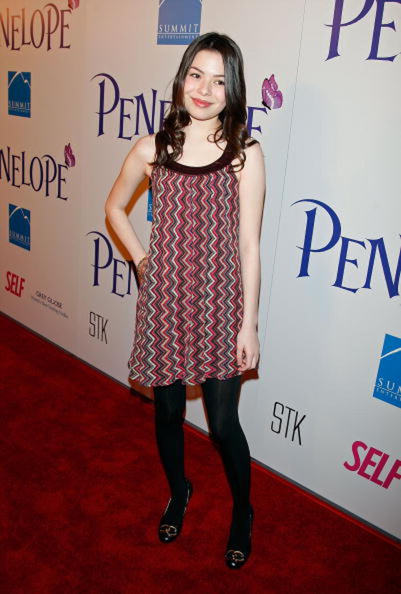 Actress Miranda Cosgrove at the L.A. premiere of "Penelope."