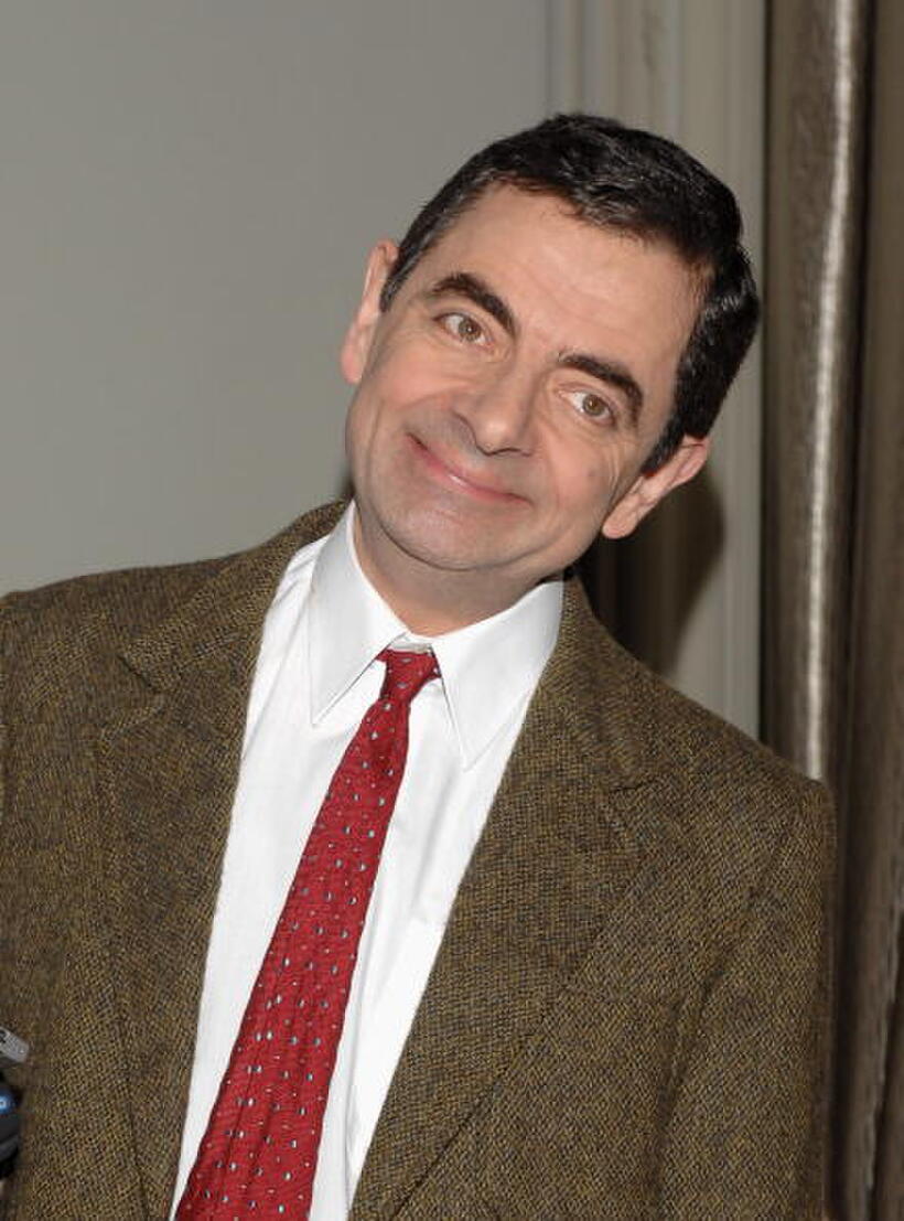 Actor Rowan Atkinson at a photocall in Spain for "Mr. Bean's Holiday."
