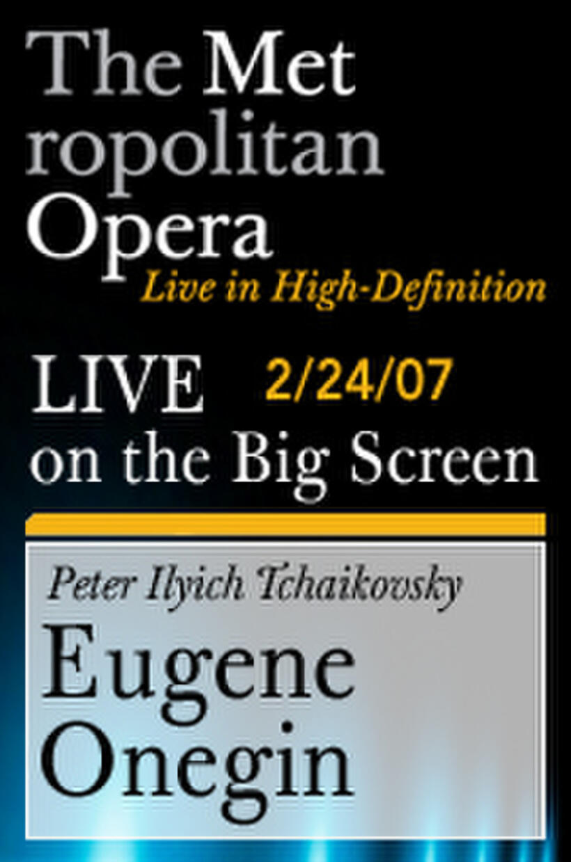 Poster art for "The Metropolitan Opera: Eugene Onegin."