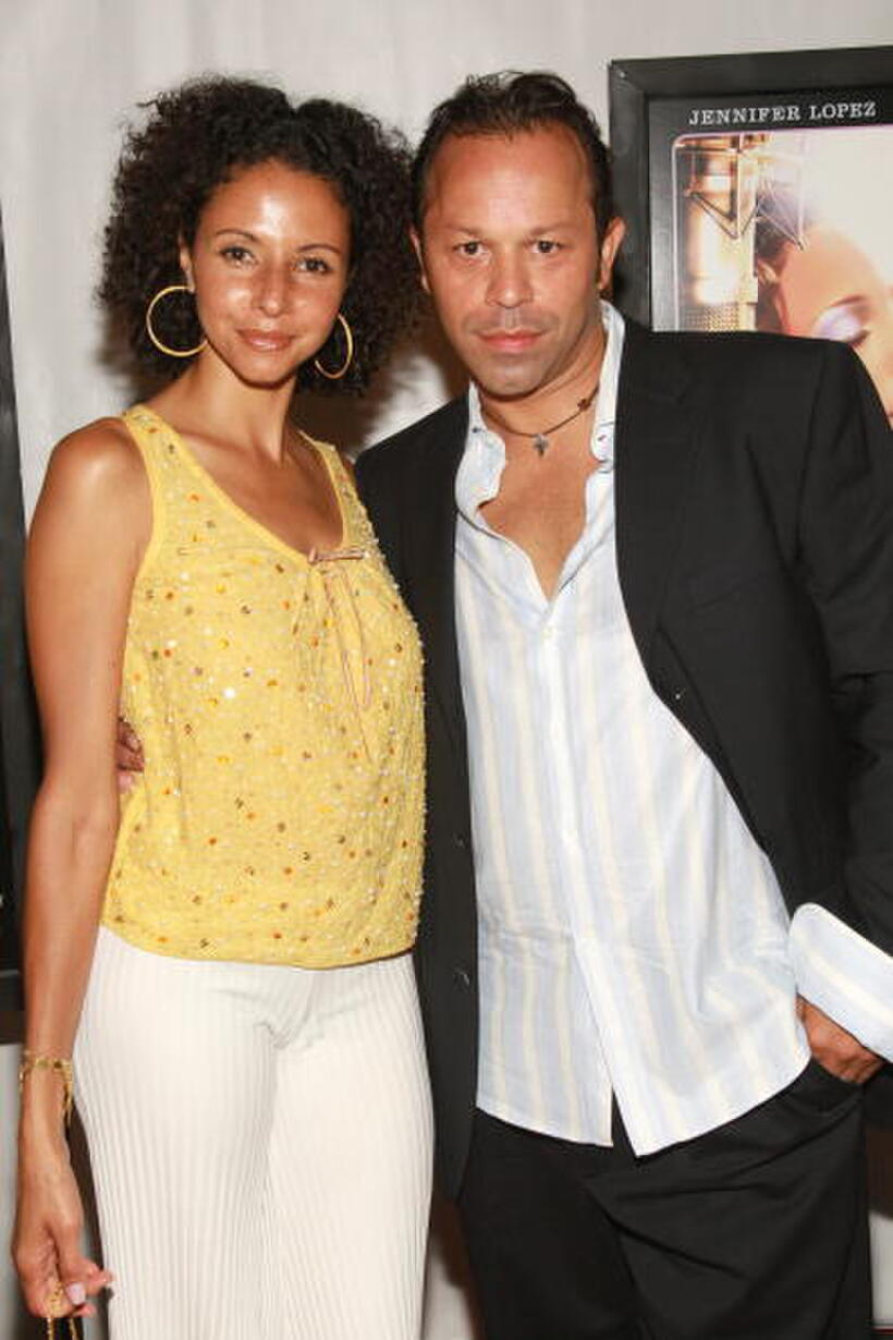 Actor Nelson Vasquez and wife at the N.Y. premiere of "El Cantante."