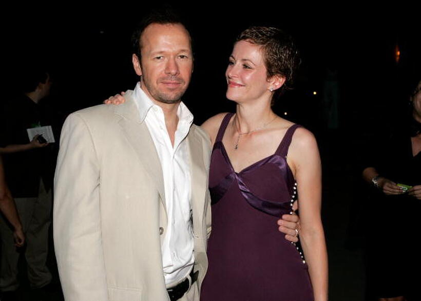 "Dead Silence" star Donnie Wahlberg and actress Leslie Hope at the CW Network Summer TCA Party in California.