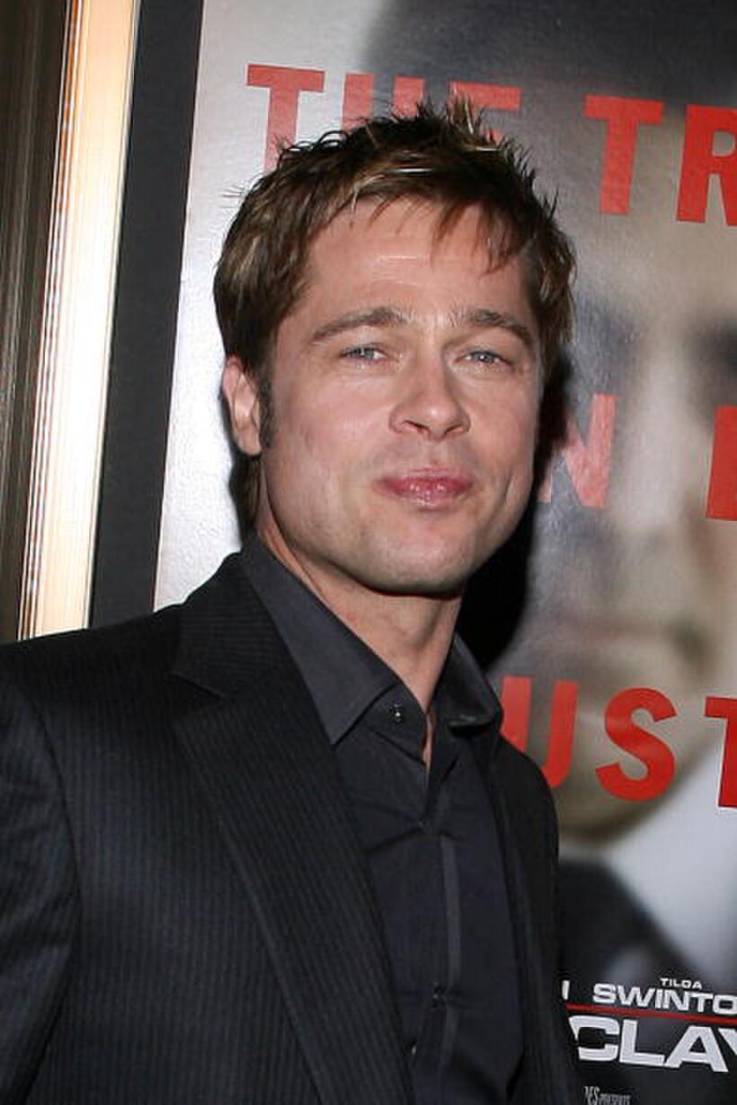 Actor Brad Pitt at the N.Y. premiere of "Michael Clayton."