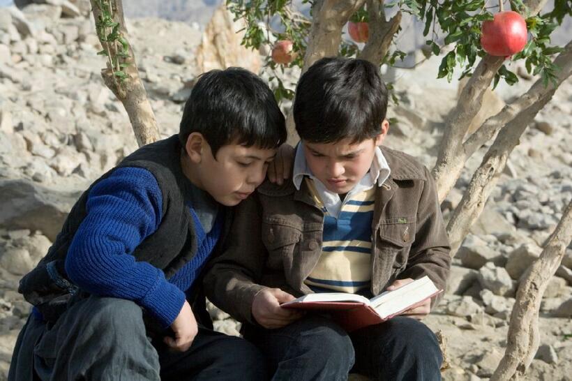 Ahmad Khan Mahmoodzada as young Hassan and Zekiria Ebrahimi as young Amir star in "The Kite Runner".