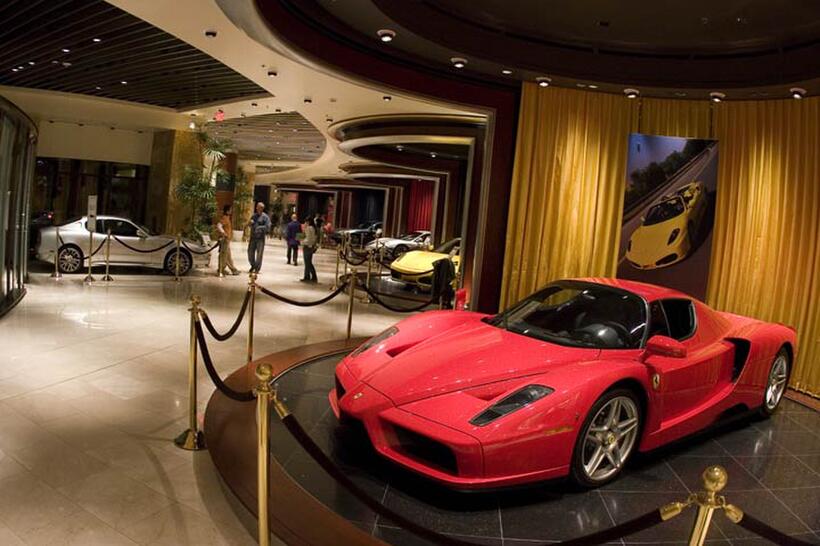 On the set of "Redline."