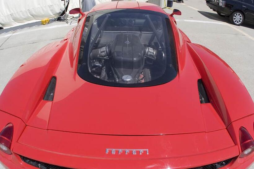 On the set of "Redline."