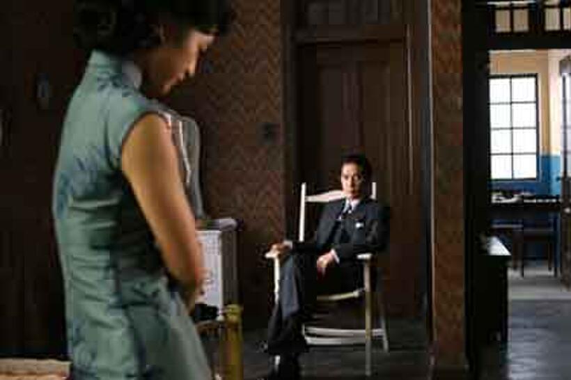 Tang Wei (left) and Tony Leung Chiu-Wai (right) in "Lust, Caution."  