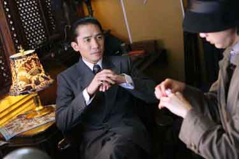 Tony Leung Chiu-Wai (left) and Tang Wei (right) in "Lust, Caution." 