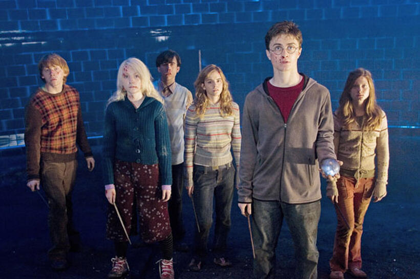 The cast in "Harry Potter and the Order of the Phoenix."