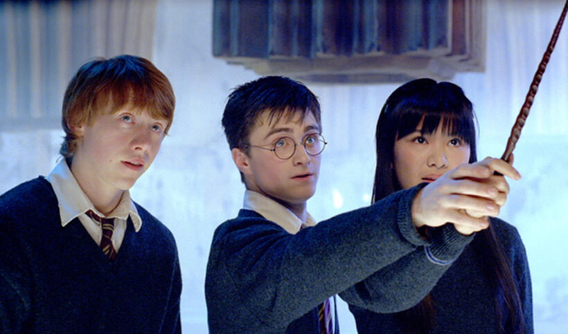 Rupert Grint, Daniel Radcliffe and Katie Leung in "Harry Potter and the Order of the Phoenix."