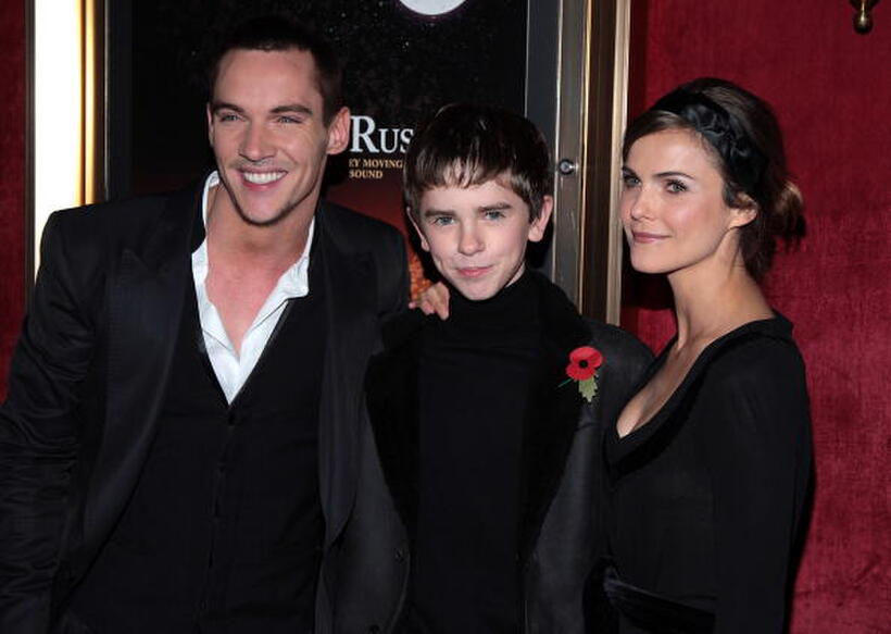 "August Rush" stars Jonathan Rhys Meyers, Freddie Highmore and Keri Russell at the N.Y. premiere.