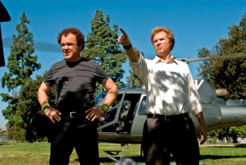 John C. Reilly as Dale Doback and Will Ferrell as Brennan Huff in "Step Brothers."