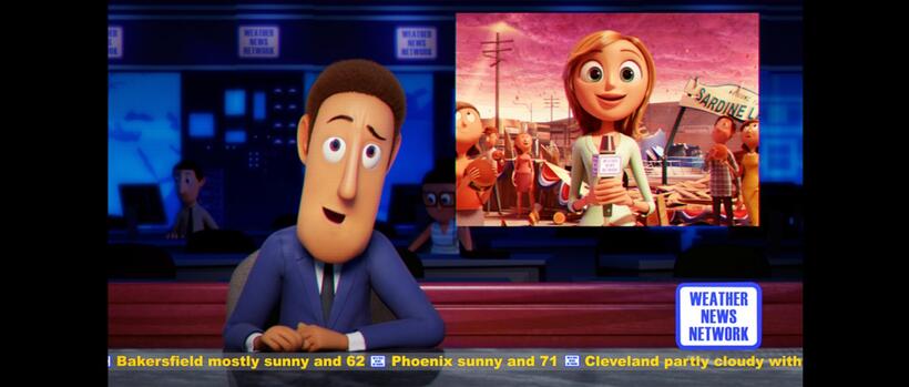 Anchor voiced by Al Roker in "Cloudy With A Chance Of Meatballs."