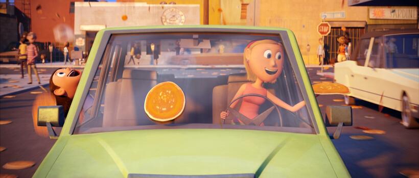 A scene from "Cloudy With A Chance Of Meatballs."