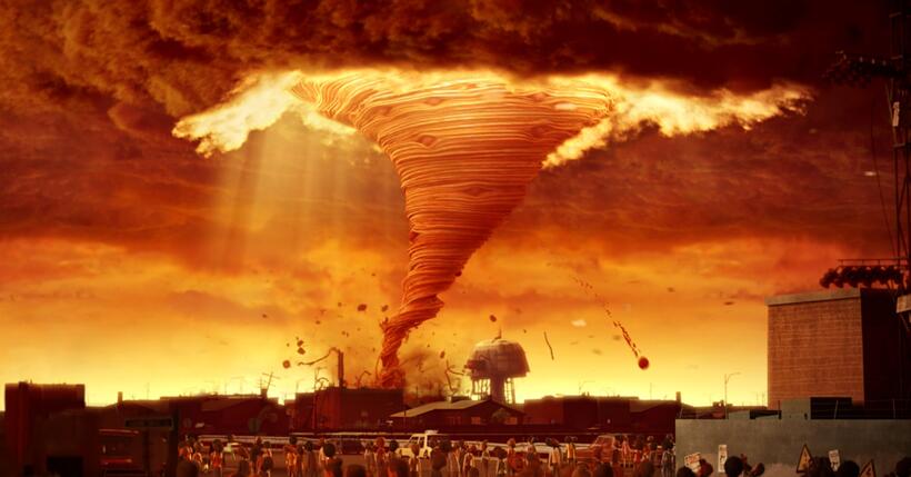A scene from "Cloudy With A Chance Of Meatballs."