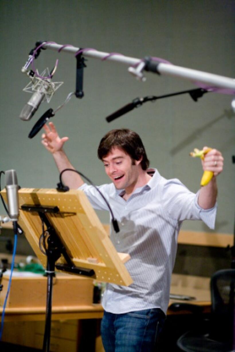 Bill Hader voices Flint Lockwood in "Cloudy With A Chance Of Meatballs."