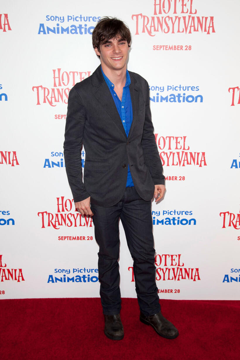 RJ Mitte at the California premiere of "Hotel Transylvania."