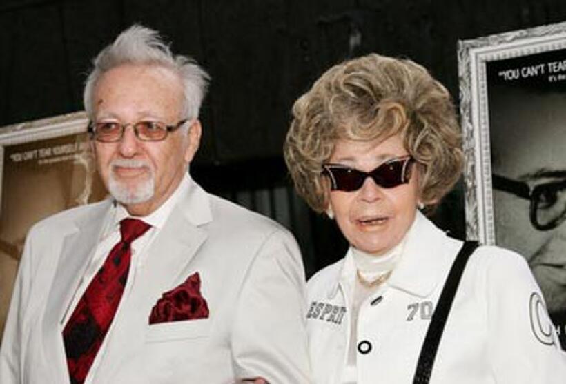 The real-life subjects of the film, Burt and Linda Pugach at the N.Y. premiere of "Crazy Love."