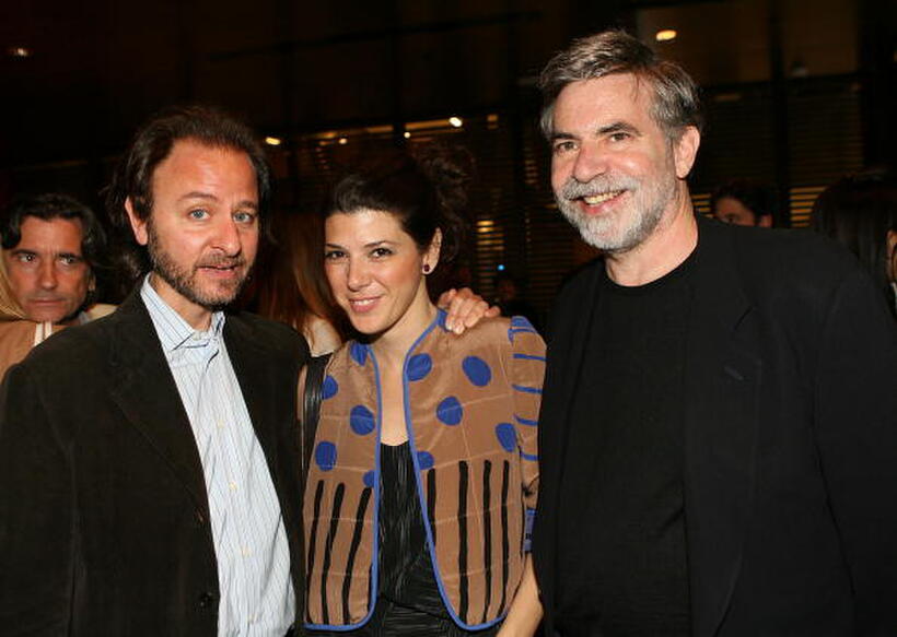 Co-director Fisher Stevens, actress Marisa Tomei and director Dan Klores at the after party of the L.A. premiere of "Crazy Love."