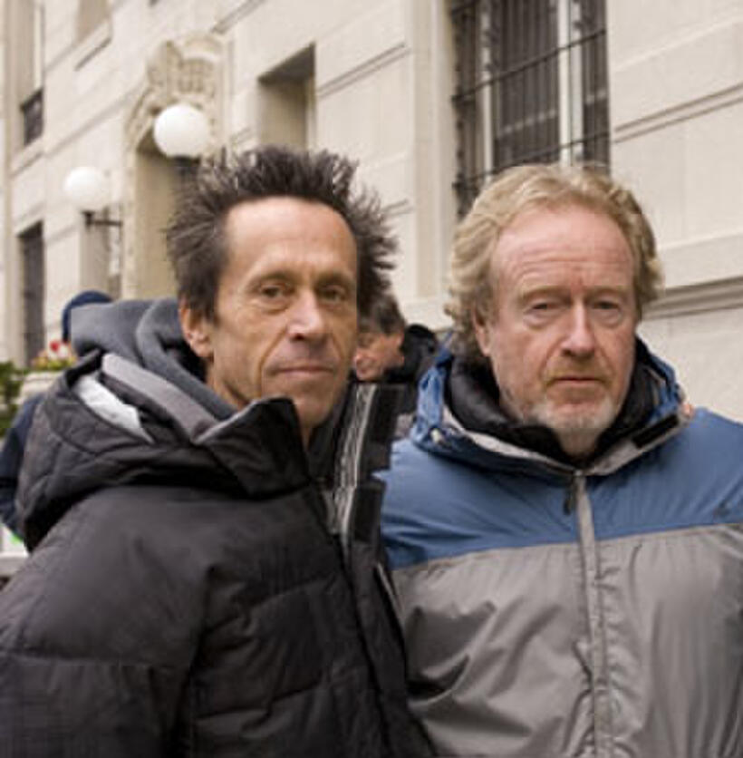 On the set of "American Gangster."