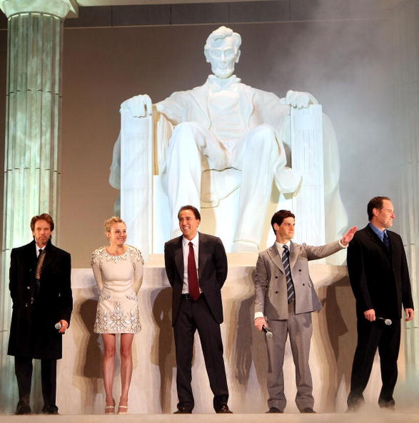 Producer Jerry Bruckheimer, actors Diane Kruger, Nicolas Cage, Justin Bartha and director Jon Turteltaub at the Japan premiere of "National Treasure: Book of Secrets."