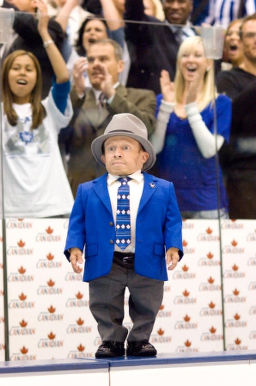 Verne Troyer as Coach Cherkov in "The Love Guru."