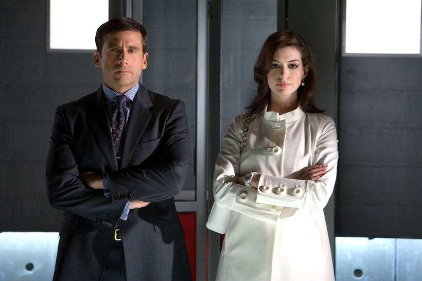 Steve Carrell and Anne Hathaway in "Get Smart."