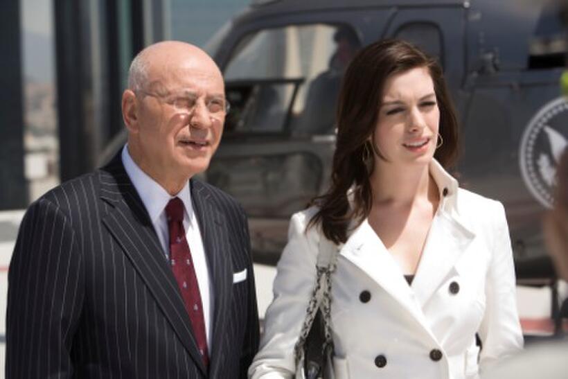 Alan Arkin as The Chief and Anne Hathaway as Agent 99 in "Get Smart."