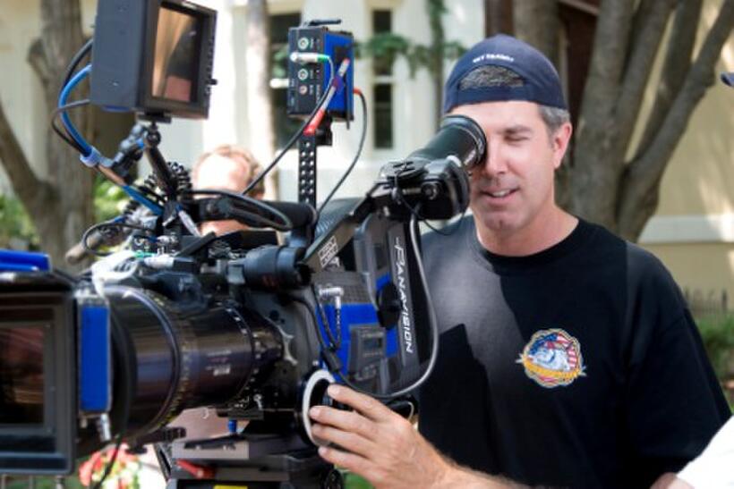 Director Peter Segal on the set of "Get Smart."