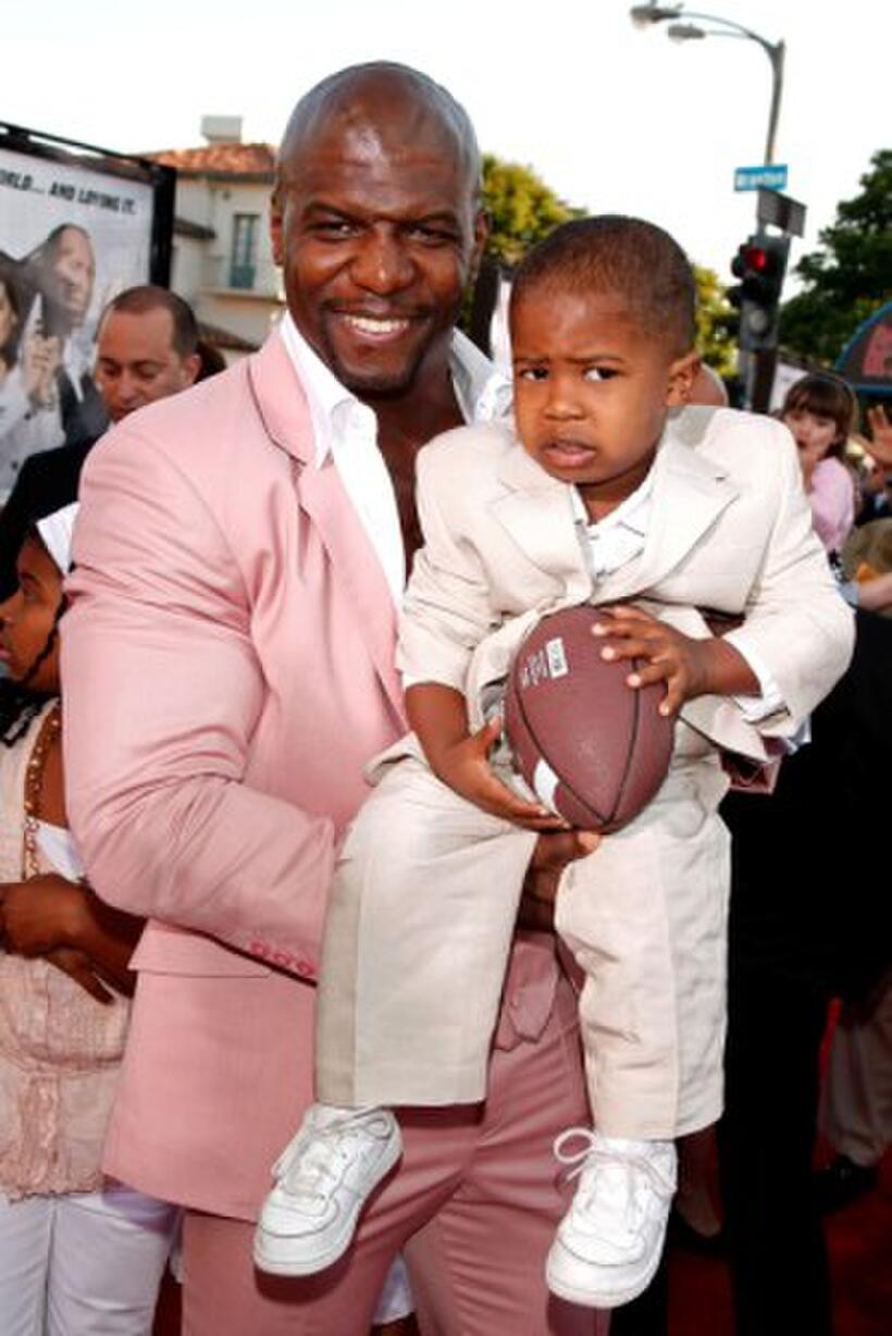 Terry Crews and his son at the World premiere of "Get Smart."