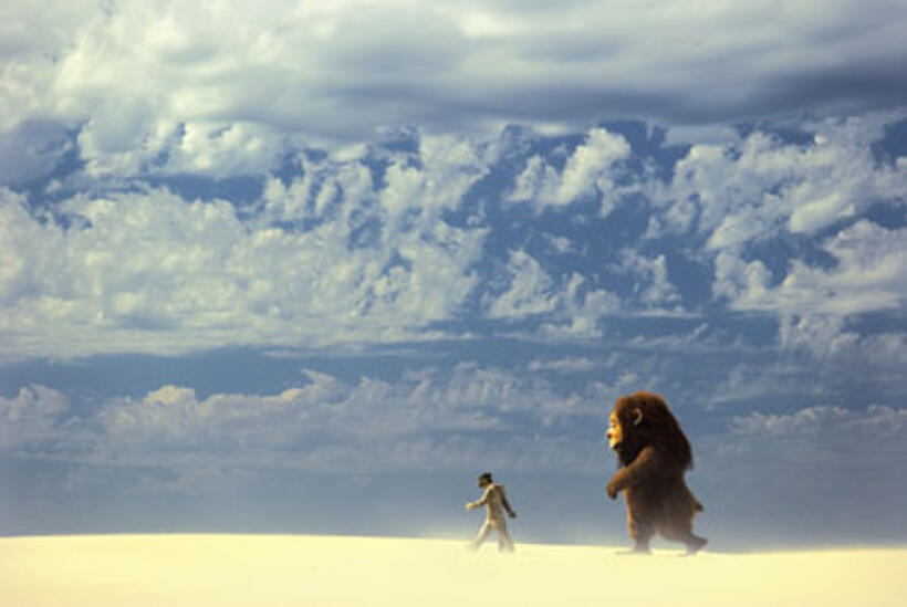 Max Records as Max with KW (voiced by Lauren Ambrose) in "Where the Wild Things Are."