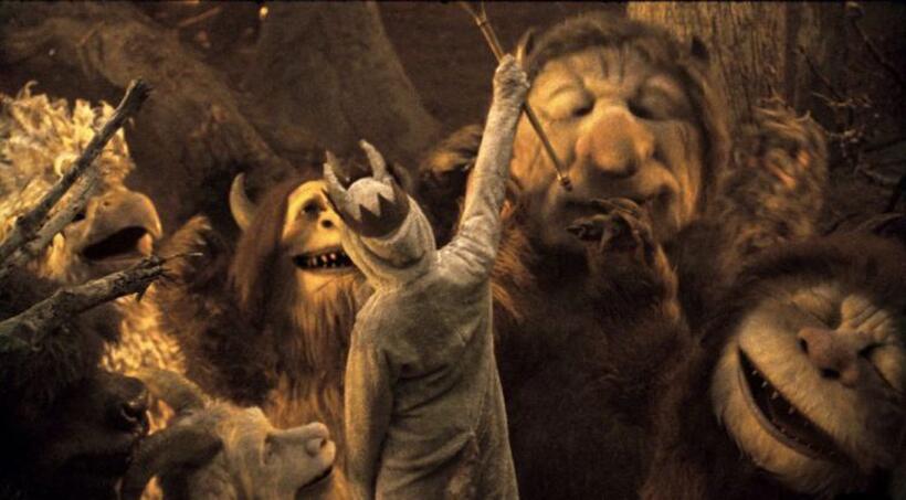 Michael Berry Jr. as The Bull, Chris Cooper as Douglas, Paul Dano as Alexander, Catherine O'Hara as Judith, Lauren Ambrose as Kw, Max Records as Max, Forest Whitaker as Ira and James Gandolfini as Carol in "Where the Wild Things Are."