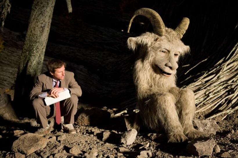 Director Spike Jonze and Alexander on the set of "Where the Wild Things Are."