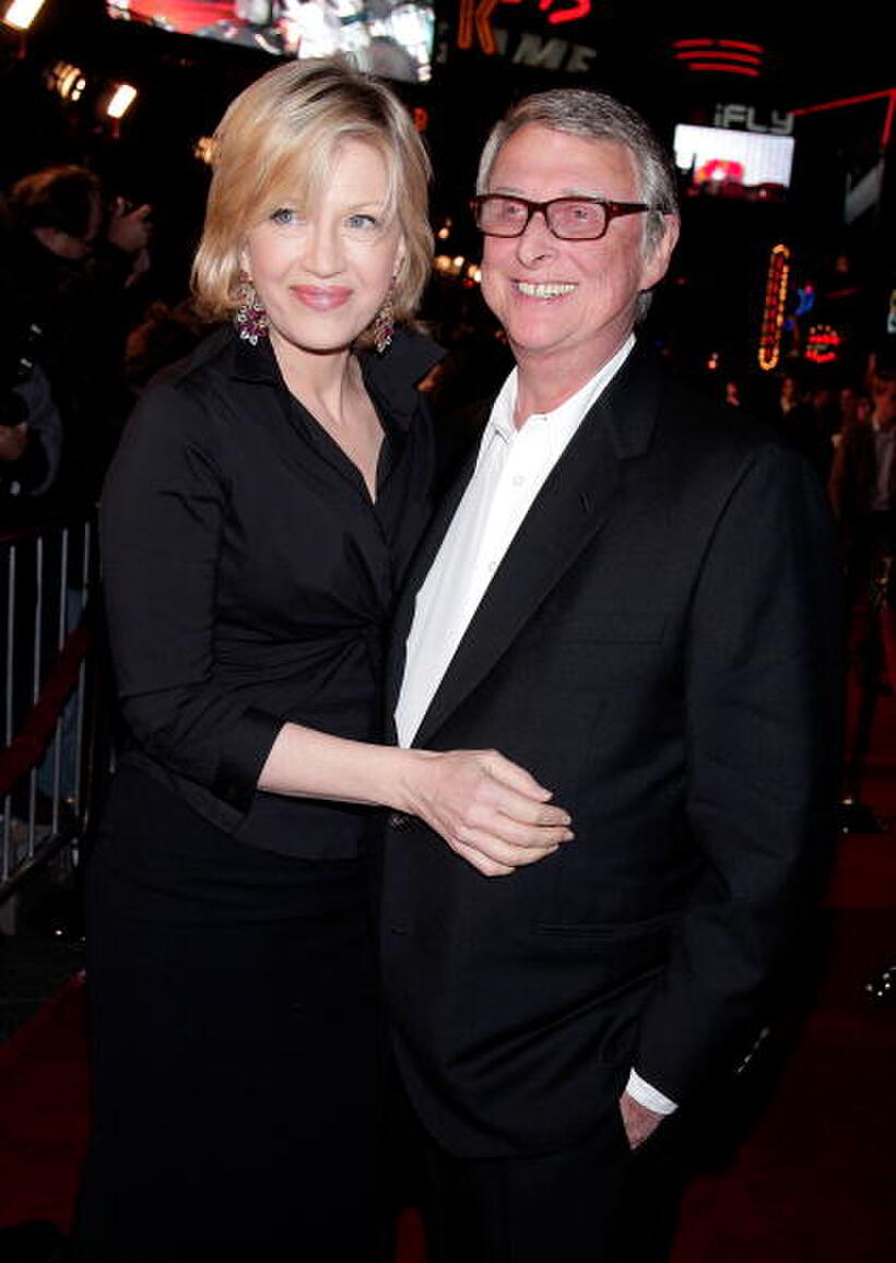 Journalist Diane Sawyer and director Mike Nichols at the L.A. premiere of "Charlie Wilson's War."