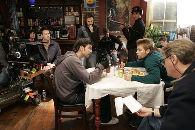 Andrew Lee Potts and Mike Vogel in "Caffeine."