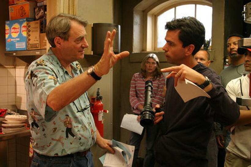 Director John Cosgrove and cinematographer Shawn Maurer on the set of "Caffeine."