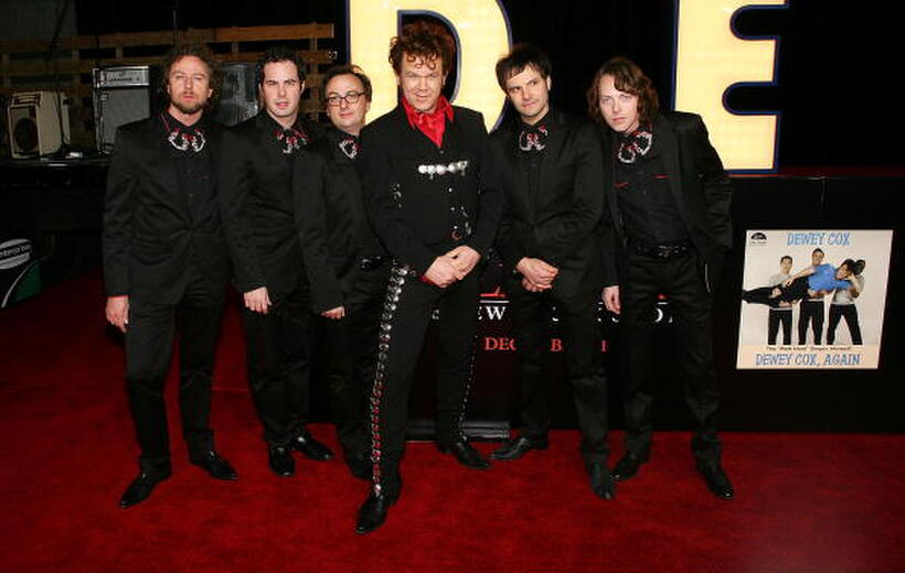 Actor John C. Reilly and Hard Walkers at the Hollywood premiere of "Walk Hard: The Dewey Cox Story."