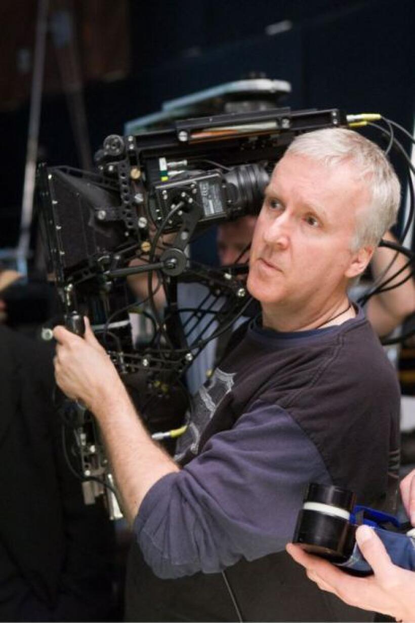 James Cameron on the set of "Avatar."