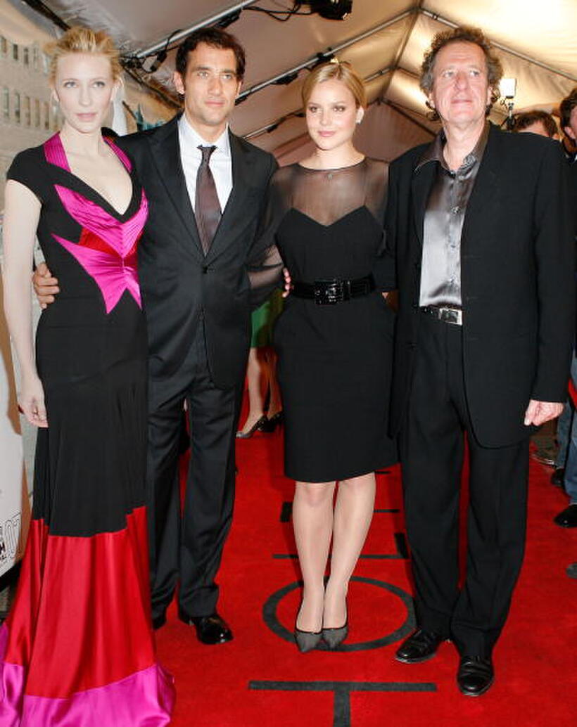 "Elizabeth: The Golden Age" stars Cate Blanchett, Clive Owen, Abbie Cornish and Geoffrey Rush at the premiere during the Toronto International Film Festival.
