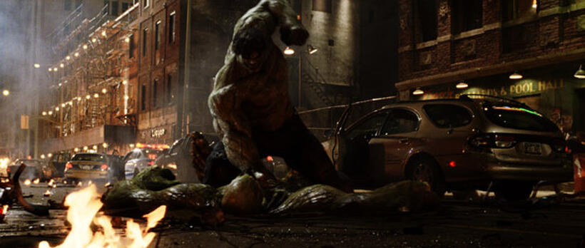 A scene from "The Incredible Hulk."