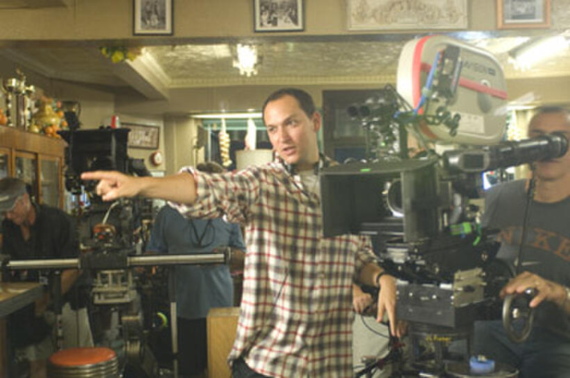 Director Louis Leterrier on the set of "The Incredible Hulk."