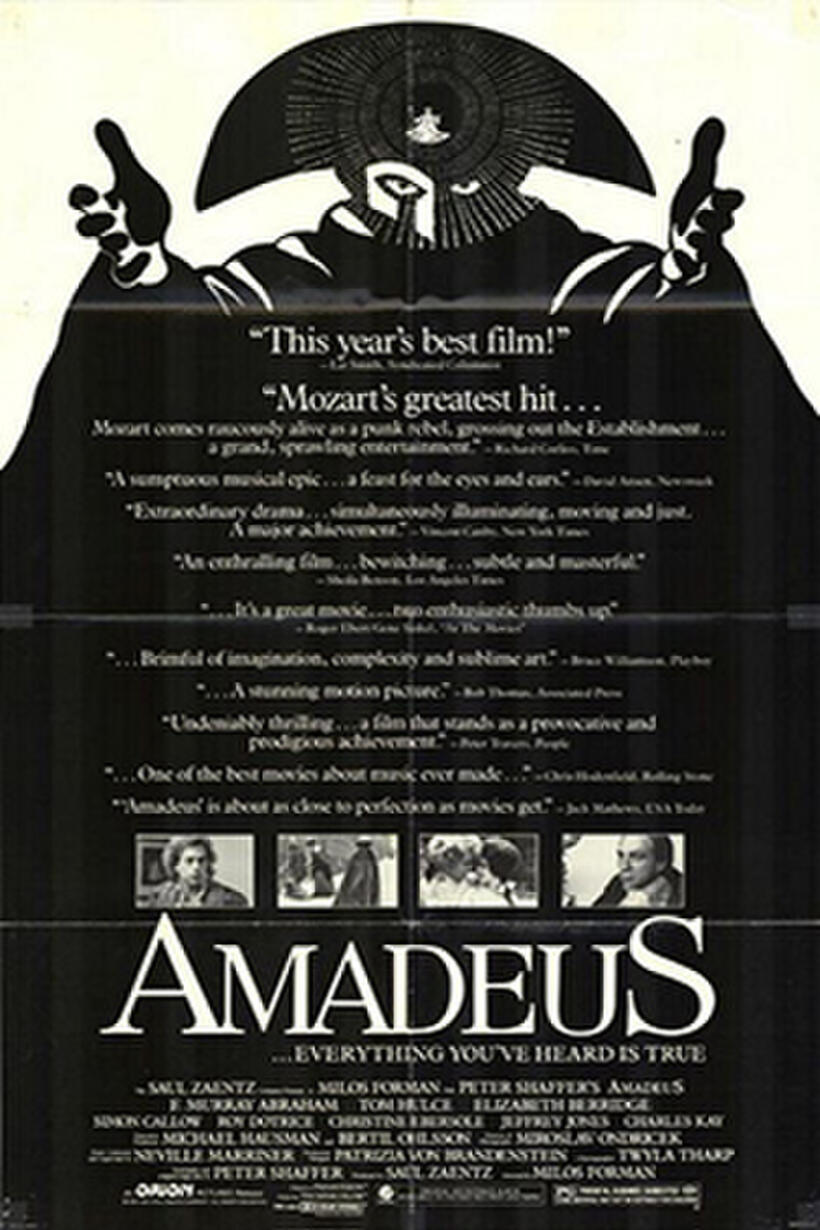 Poster art for "Amadeus."