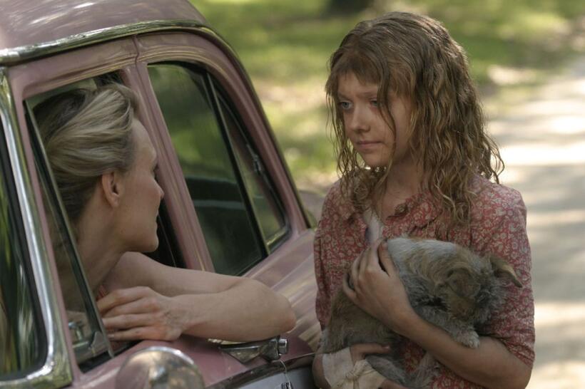 Dakota Fanning and Robin Wright Penn in "Hounddog."